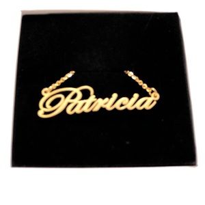 14K Gold Plated Name Necklace - Patricia
